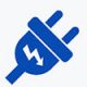 Electric plug sign icon. Power energy symbol. Lightning sign. Information think bubble, question mark, download and report.